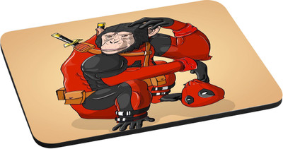 

ANNI69 Deadpool In Chimpanzee With High Quality Non Slippery base And Glossy Print Mouse Used In Laptop and Computer Best for Gamer, Graphic Designer, And Every One With Mouse Optical And Laser Mouse Pad Mouse-pad Mousepad(Multicolor)