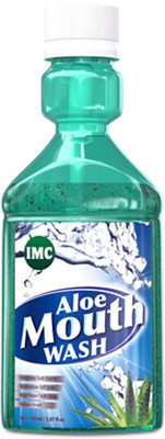

IMC Aloe Mouth Wash (Enriched with Alovera Juice, Clove & Neem Oil, Eucalyptus, Callendula, Ajwain Sat and Tea Tree oil ) - Euclalyptus, Neem, Tea Tree oil, Clove(150 ml)