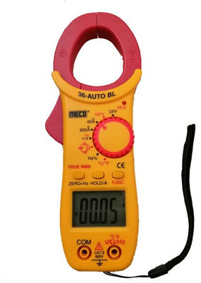 Meco 36-Auto BL TRMS Clamp Meter with Calibration Certificate Digital Multimeter(Yellow 6000 Counts)
