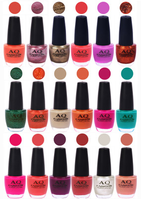 

AQ Fashion Hot Shade Gel Nail Polish Combo 960 Multicolor(Pack of 18)
