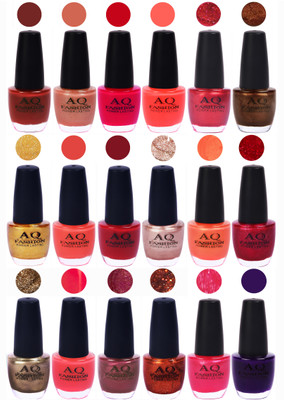 

AQ Fashion Hot Shade Gel Nail Polish Combo 991 Multicolor(Pack of 18)