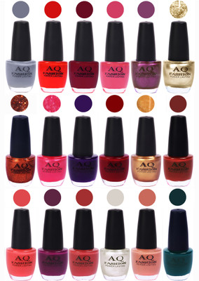 

AQ Fashion Hot Shade Gel Nail Polish Combo 979 Multicolor(Pack of 18)