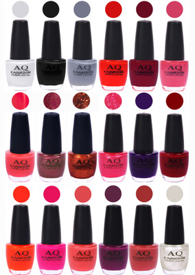 

AQ Fashion Hot Shade Gel Nail Polish Combo 977 Multicolor(Pack of 18)