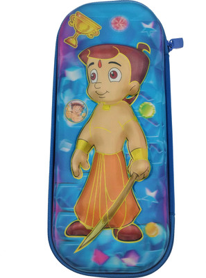 

Qzark Cartoon Character Chota Bheem Art Canvas Pencil Box(Set of 1, Light Blue)