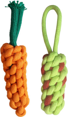 

Pet Needs Durable Pet Teeth Cleaning Chewing Biting Knotted Small Puppy Toys -100% Natural & Safe Cotton-Small Cotton Chew Toy For Dog & Cat