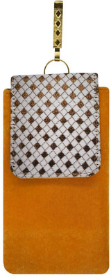 

Bagaholics Ethnic Velvet Saree Mobile Pouch Waist Clip Ladies Purse Mobile Pouch(Gold)