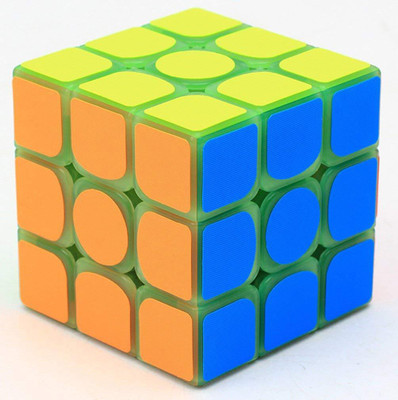 

Assemble low in Dark Speed Cube 3x3 Green Light Magic Cube Puzzle Toy Half Transparent(1 Pieces)