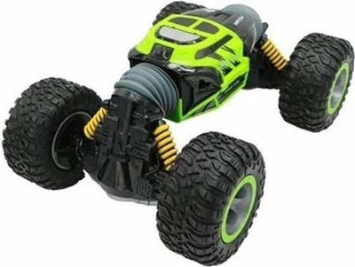 

Prince Toys Double-Sided 2.4GHz RC Stunt Car - Green Remote Control Stunt car Leopard in-Depth Stunt car(Multicolor)