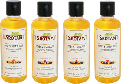 

Srotam Honey & Lemon Juice Shampoo ( Set of 4 Bottle)(840 ml)