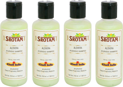 

Srotam Aloevera Shampoo ( Set of 4 Bottle)(840 ml)