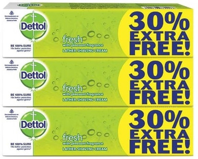 

DETTOL FRESH SHAVING CREAM PACK OF 3(78 g)