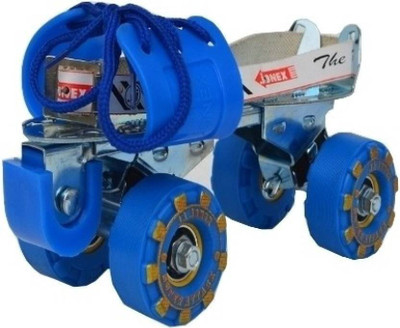 

JJ Jonex Adjustable Super Attack Youth Quad Roller Skates (UK Size 6-13 Foot Size 24 cm-31 cm) Steel Chasis Zinc Plated Body Roller Wheels With Bag Quad Roller Skates - Size 6.0 - 13.0 UK(Multicolor)