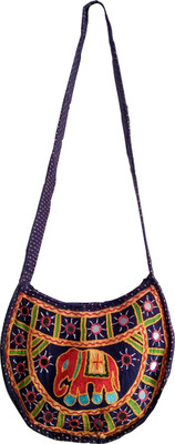 Fashion Avenue Women Casual Blue Cotton Sling Bag