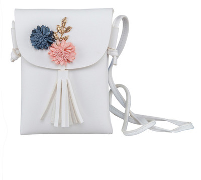 

peaubella Women Casual White Synthetic Leather Sling Bag