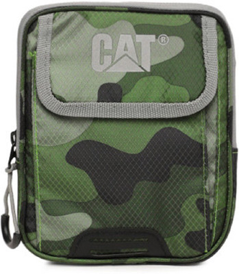 

CAT Men & Women Casual Green Polyester Sling Bag