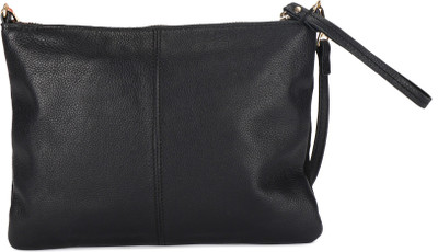 

Accessorize Women Casual Black Genuine Leather Sling Bag