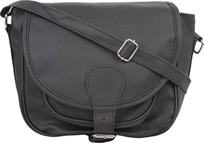 

Bizarre Vogue Women Casual Black PU Sling Bag