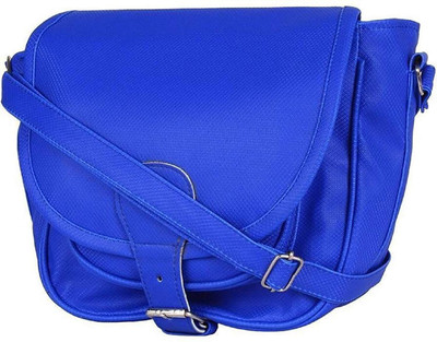 

Bizarre Vogue Women Casual Blue PU Sling Bag