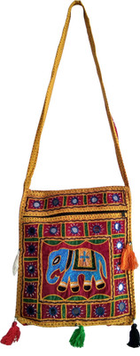 

Fashion Avenue Women Casual Multicolor Cotton Sling Bag