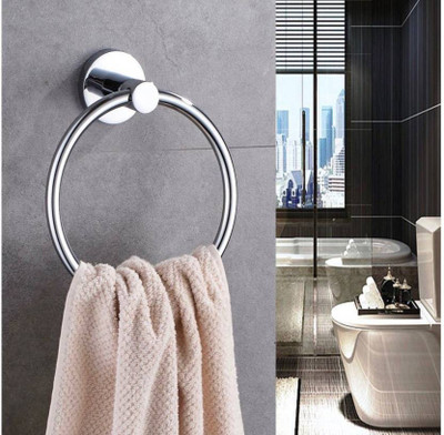 Supreme Bazaar Towel Ring Silver Towel Holder  (Stainless Steel)