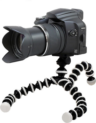 

BJORK Best buy new arrival fully flexible Portable & Foldable Camera & Mobile Tripod U51 with Mobile Clip Holder Bracket Fully Flexible Mount Cum Tripod Stand with Three-Dimensional Head & Quick Release Plate Gorilla Tripod 10" - DSLR , Smartphone & Actio