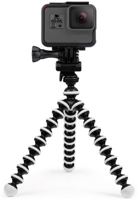 

BJORK Best buy new arrival fully flexible Portable & Foldable Camera & Mobile Tripod U55 with Mobile Clip Holder Bracket Fully Flexible Mount Cum Tripod Stand with Three-Dimensional Head & Quick Release Plate Gorilla Tripod 10" - DSLR , Smartphone & Actio