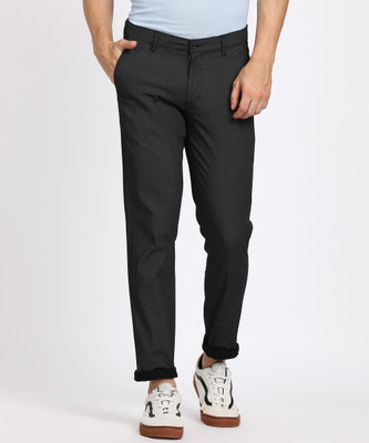 RUGGERS Slim Fit Men Black Trousers RUGGERS Slim Fit Men Black Trousers