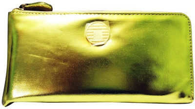 

Capreo Women Green Artificial Leather Wallet, Gold