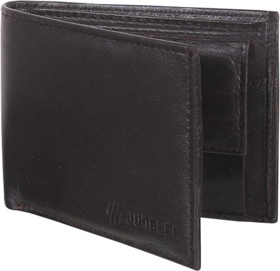 

Jungler Men Formal Brown Genuine Leather Wallet(3 Card Slots), Dark brown