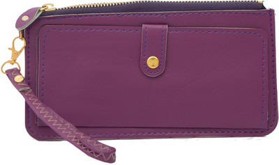 

Capreo Women Purple Artificial Leather Wallet(3 Card Slots)