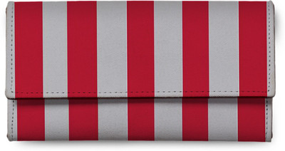 

Levo Women Casual Red, White Genuine Leather Wallet(4 Card Slots), Rj-levolw00136