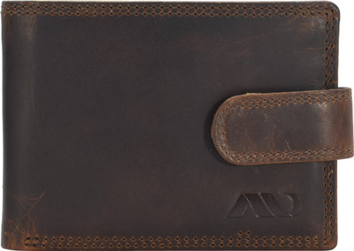 

ANNODYNE Men Casual Brown Genuine Leather Wallet(4 Card Slots)