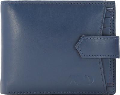 

ANNODYNE Men Blue Genuine Leather Wallet(6 Card Slots)