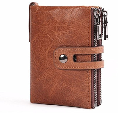

BABORRY Men Casual Brown Genuine Leather Wallet(11 Card Slots)