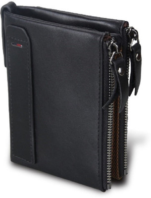

BABORRY Men Black Genuine Leather Wallet(11 Card Slots)