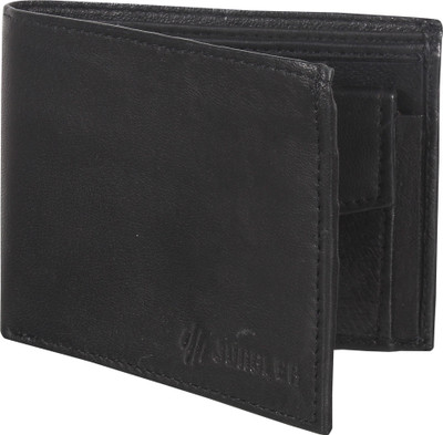 

Jungler Men Black Genuine Leather Wallet(8 Card Slots)