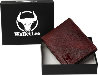 

WalletLee Men Brown Genuine Leather Wallet(6 Card Slots)