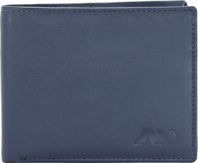 

ANNODYNE Men Casual Blue Genuine Leather Wallet(8 Card Slots)
