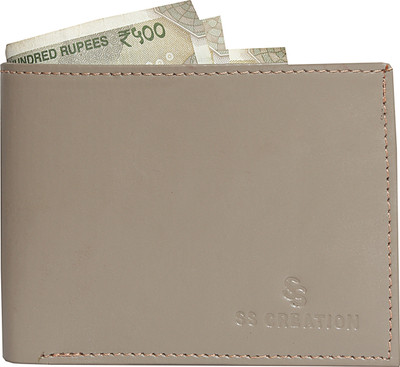

SS CREATION Men Brown Genuine Leather Wallet(5 Card Slots), B\light brown
