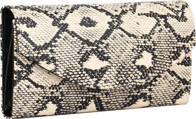 

K London Women Black, Beige Artificial Leather Wallet(4 Card Slots), Multicolor