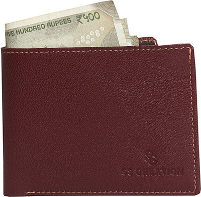 

SS CREATION Men Brown Genuine Leather Wallet(5 Card Slots)