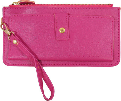 

Capreo Women Casual Pink Artificial Leather Wallet(3 Card Slots)