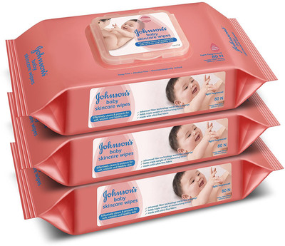 

JOHNSON baby skincare 80 wipes(80 Pieces)