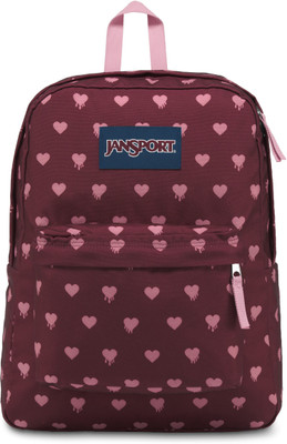 

JanSport Superbreak 25 L Backpack(Maroon), Russet red bleeding hearts