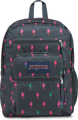 

JanSport Big Student 34 L Backpack(Grey), Dark slate seahorse
