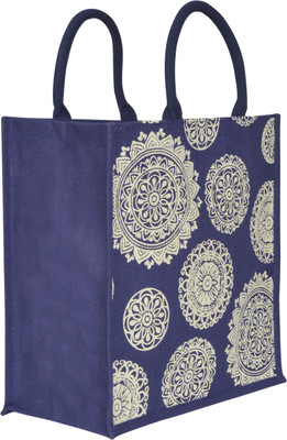 

Jute Cottage Floral Chakra Print Multipurpose Bag | 14 in x 14 in x 8 in Waterproof Multipurpose Bag(Blue, 4 L)