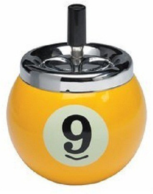 

CLUB 147 POOL BALL ASH TRAY Billiard Ball(Pack of 1, Yellow)