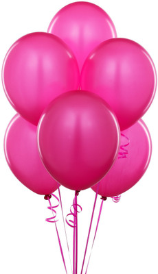 

Tiank Innovation Solid 10 Inch Pink Metallic Balloon for Decoration Balloon(Pink, Pack of 100)