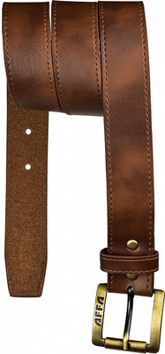 

AFFA Men Casual Brown Artificial Leather Belt, Tan