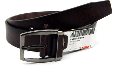 

ELS Men Formal Brown Artificial Leather Belt